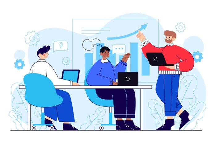 organic-flat-people-business-training-illustration_52683-59855